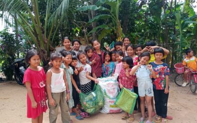 Bob & Ray visit Han at the Sunshine School in Siem Reap